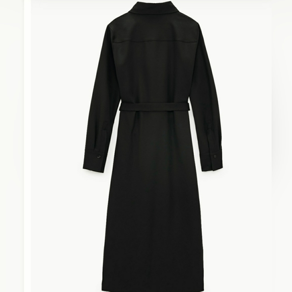 Zara Button down black Shirt Dress-XS - Picture 7 of 7